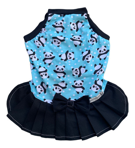 Roupas Cães Lolô - Cachorro - Fêmea-panda Azul E Preto - Pet