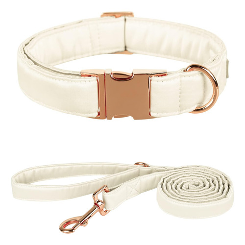 Lionet Paws Juego De Collar Y Correa De Seda Para Perro, Aju