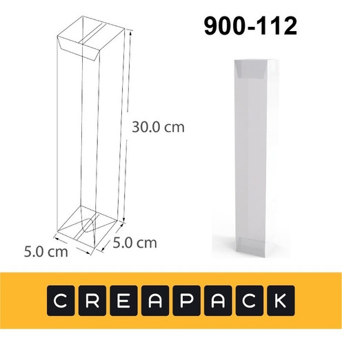 Caja De Acetato Pvc Transparentes 30x5x5cm (x20) - 900-112