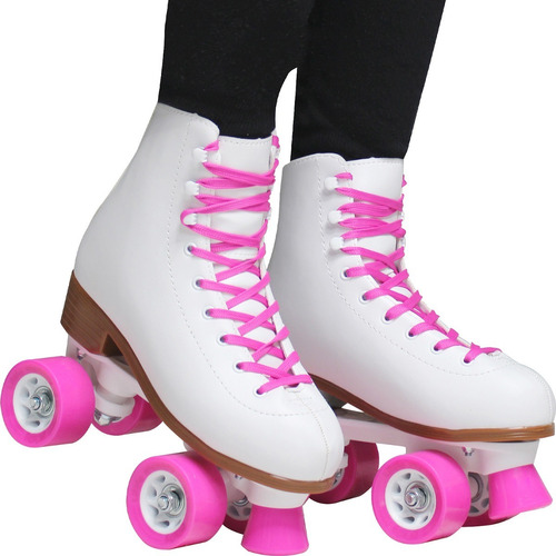 Patines 4 Ruedas Chicago Blancos Unisex Quads Profesionales