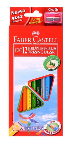 Faber-castell Lápices De Colores Triangulares - 12 Unidades