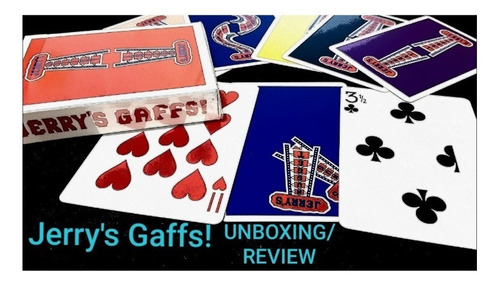 Pack Baraja Cartas Jerry´s Nugget Rojo + Gaff Deck Trucadas