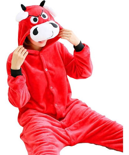 Pijama Kigurumi Toro Rojo Disfraz Cosplay