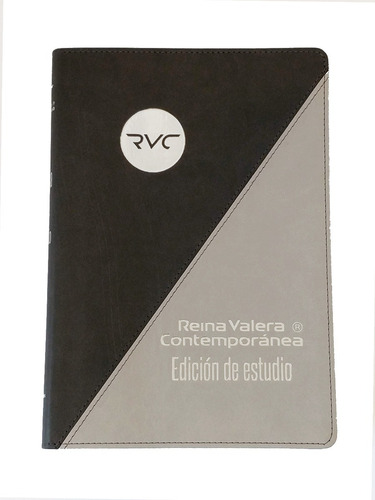 Biblia De Estudio Eco Cuero Gris Reina Valera Contemporánea