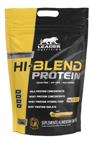 Suplemento em pó Leader Nutrition  Hi-Blend Hi-Blend Protein proteína Hi-Blend Protein sabor  mousse de maracujá em sachê de 1.8kg