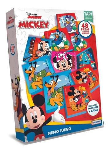 Juego De Memoria/memo Juego De Mickey 48 Piezas 07602