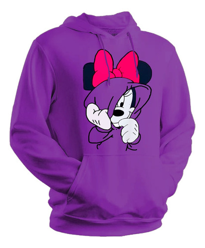 Buzo Canguro De Minnie Mouse Disney Unisex Todos Los Talles