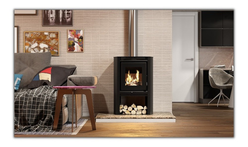 Calefactor Ecológico Leña Doble Combustión 690gf + Kit Caño