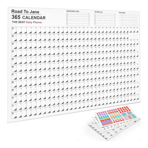 Calendario De Pared D 2024, Planificador De Pared Grande Par