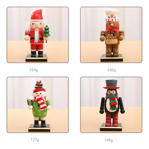 Adornos Navideños De Madera Con Forma De Cascanueces, Muñeco