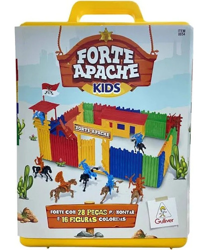 Brinquedo Maleta Forte Apache Kids Batalha Infantil Gulliver