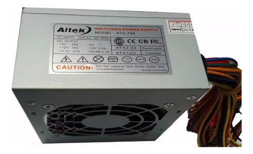 Fuente De Poder Altek Pc Atx-750/200watts