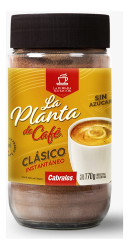 Cafe La Planta De Cafe Instantaneo Frasco Cabrales X 170g