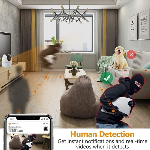 Imagen 5 de 9 de Kit 4 Camara Seguridad Ip Wifi Imou Ranger 2mp Full Hd 360º