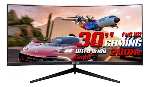 Monitor Gamer Redragon Citrine 200hz 1ms 1080p 30 Pol Curvo Preto Gma3l2m