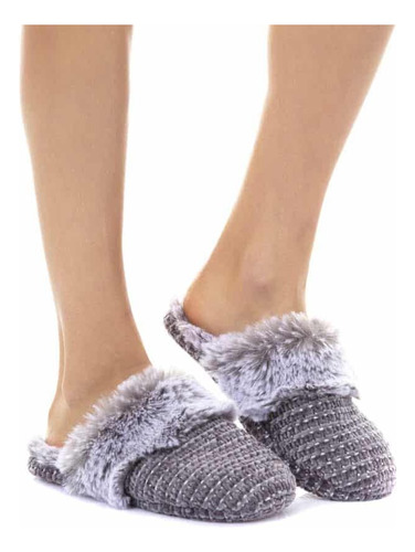 Pantufla Invierno Mujer Tipo Slipper