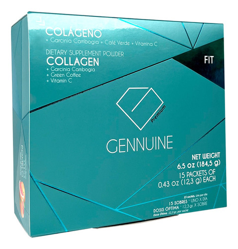 Gennuine Fit - Colageno Hidrolizado Bebible X 15 Sobres