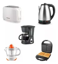 Comprar Combo Desayuno Cafetera Pava Tostadora Waflera Exprimidor