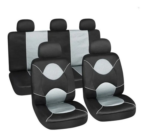 Funda Cubre Asiento Deportiva Negro-gris Motorlife // Ecban