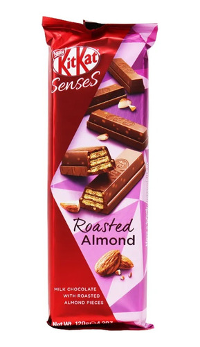 Tableta Chocolate Kitkat Senses Almendras Tostadas, 2x120g