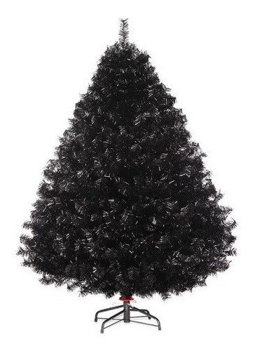 Arbol De Navidad Negro Frondoso Modelo Sierra 190 Cm