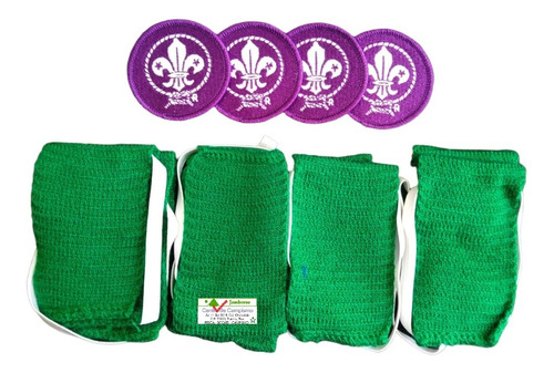 Kit 4 Borlas Scouts Mas 4 Insignias De Compromiso Un Color