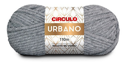 Lã Fio Urbano Círculo 100g 110m - Crochê / Tricô Cor 8214 - Cinza