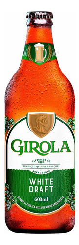 Bebida mista alcoólica gaseificada White draft Girola garrafa 600mL