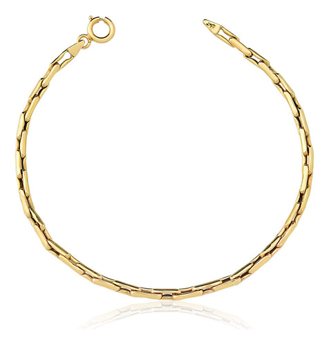 Pulseira Cardano De 2.9mm Em Ouro 10k Com Fecho Mola 17,0 Cm