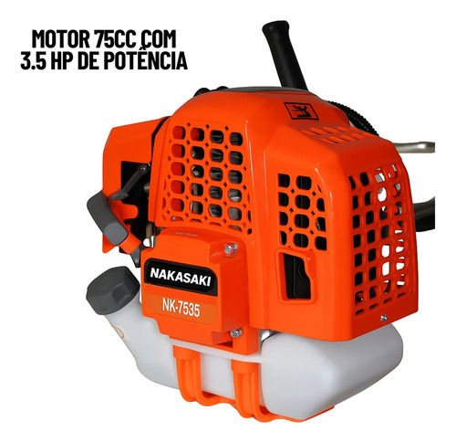 Roçadeira Nakasaki Profissional 4x1 Gasolina 75cc 3.5 Hp