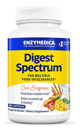 Digest Spectrum, 90 cápsulas de sabor neutro