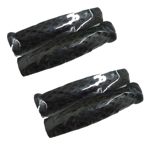 Imagen 1 de 8 de Puños Grip Manopla Bicicleta Akira Negro X 2 Pares