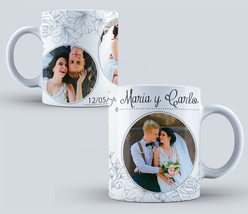 Imagen 7 de 10 de 15 Plantillas Para Sublimar Tazas - Dia Del Amor - Psd