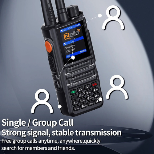 Abbree Gp-889 Rádio Analógico Uhf E 4g Poc Wi-fi E Bluetooth