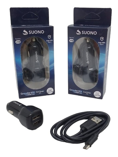 Imagen 2 de 6 de Cargador Auto 2 Puertos Usb Ideal Para Celulares Mp3 Y Mas