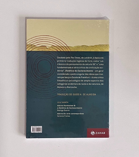 Livro - Dialética Do Esclarecimento - Adorno & Horkheimer