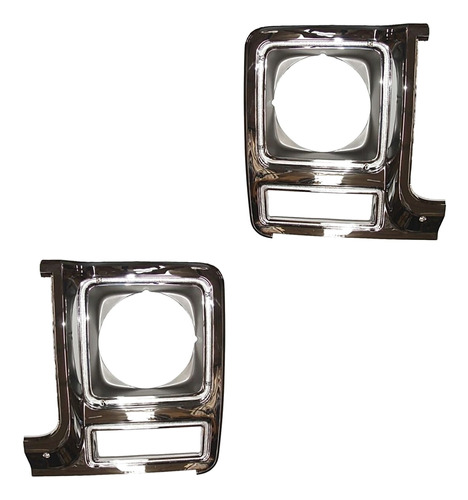 (2) Biseles Para Faro Generica Pickup Chevrolet 79-80