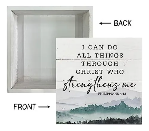 Caja Inspiradora: Versículo Filip 4:13, Decoración Mesa