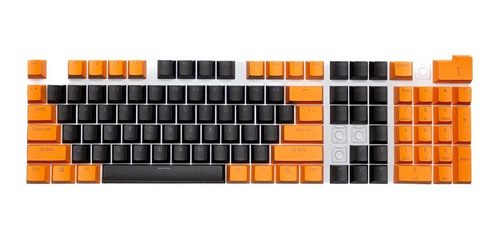 Keycaps Set Color Naranjo + Negro