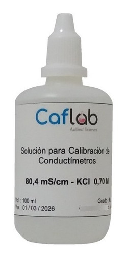 Solución Calib. De Conductímetros - 80,4 Ms/cm - 100 Ml -