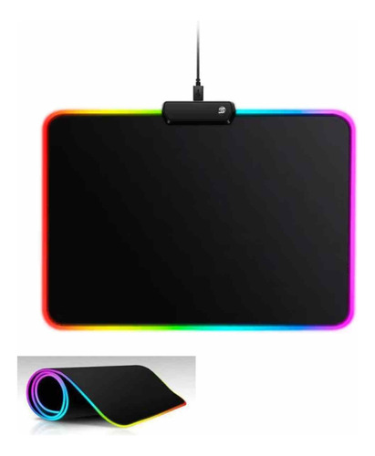 Mouse Pad Almohadilla Gamer Led Antideslizante 35x25 Tapete