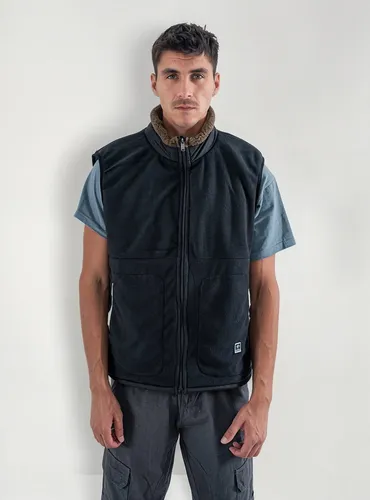 Chaqueta Hombre Sin Mangas Vest Reversible Negro