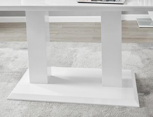 Imagen 6 de 10 de Mesa De Comedor Moderno Lacado En Poliuretano Ref: Vieness