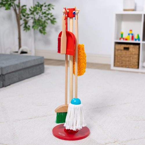 Melissa & Doug: Juguete De Set De Limpieza, 6 Piezas