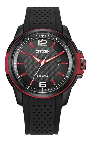 Citizen Eco-drive® Drive Black Strap Aw1658-02e Color De La Correa Negro Color Del Bisel Negro Color Del Fondo Negro