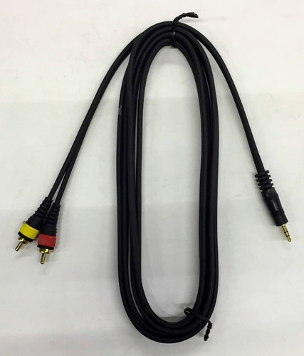 Imagen 3 de 4 de Cable De Audio Auxiliar Plug 3.5 A 2 Rca Estereo 3 Metros