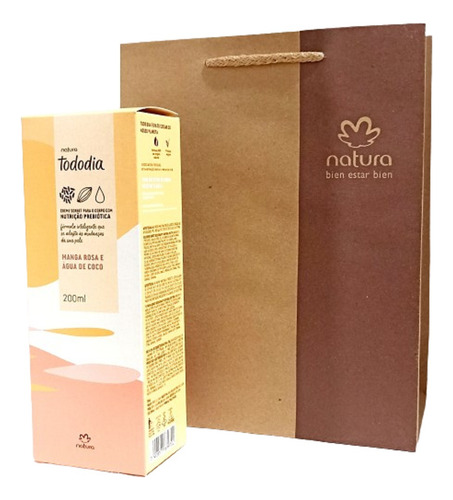 Crema Hidratante Corporal Natura Tododia Mango Rosa 200ml. Ucuuba
