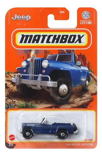 Willys Jeepster 1948 Blue Matchbox (10)