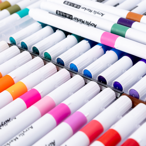 Rotulador Acrílico Para Pintura En Color Para Arte Redondo C