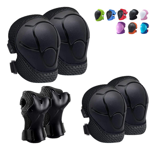 . 6pcs Rodilleras Coderas Y Muñequeras Protección Para Niños
